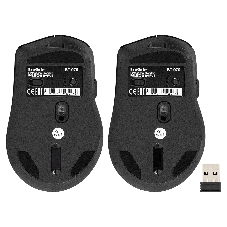 Мышь беспроводная ExeGate Professional Standard BT-070 черный, 1600 dpi, радиоканал, Bluetooth, USB, кнопки - 6