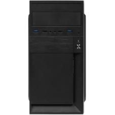 Компьютерный корпус Minitower ExeGate BAA-105U2-01-UNS350 (mATX, БП UNS350 с вент. 12см, 2*USB+2*USB 3.0, аудио, черный)