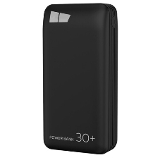 Портативный аккумулятор More choice (4620202550576) PB22-30 с кабелем 2USB 2.1A - 30000mAh черный