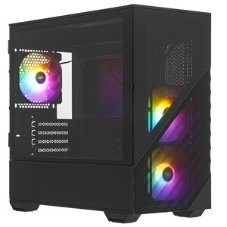 Компьютерный корпус 1STPLAYER DK D7 черный mATX 3x120мм LED fans D7-BK-3F1