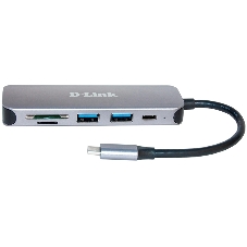 USB-концентратор D-Link DUB-2325, USB, USB 3.0 2порта, USB Type-C,SD,microSD, адаптер/USB