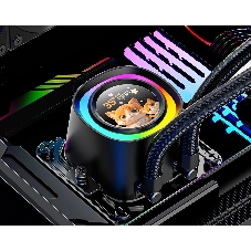 Система жидкостного охлаждения ID-Cooling FX360 LCD ARGb Soc-AM5/AM4/1200/1700/1851 черный 4-pin 27.2dB Al+Cu LCD 350W Ret