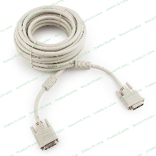 Кабель DVI-D dual link Gembird/Cablexpert CC-DVI2-10M, 25M/25M, 10м, экран, феррит.кольца, пакет