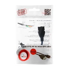 Кабель Gembird/Cablexpert AF/MicroBM, USB 2.0 OTG, 0.15м, пакет
