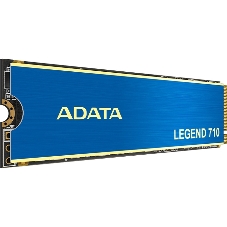 Накопитель SSD ADATA LEGEND 710, 256Gb, PCIe 3.0 x4, M.2 2280, NVMe, R/W 2100/1000, с радиатором