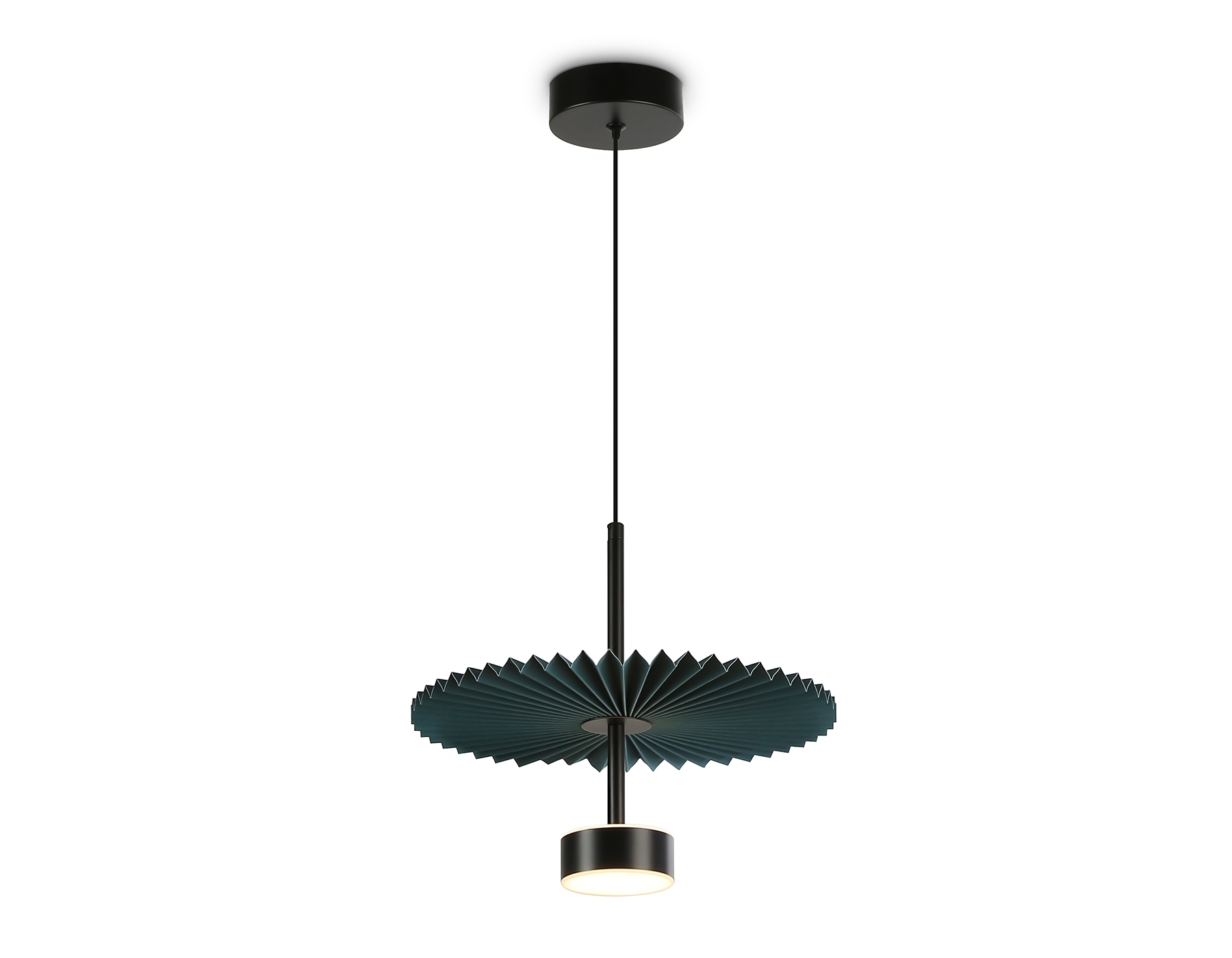 Светильник Ambrella light LH72605 BK/DB черный/синий 6W 3000K D300*260-1770