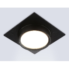 Светильник встраиваемый Ambrella light TN6739 BK черный IP44 GX53 110*110*57