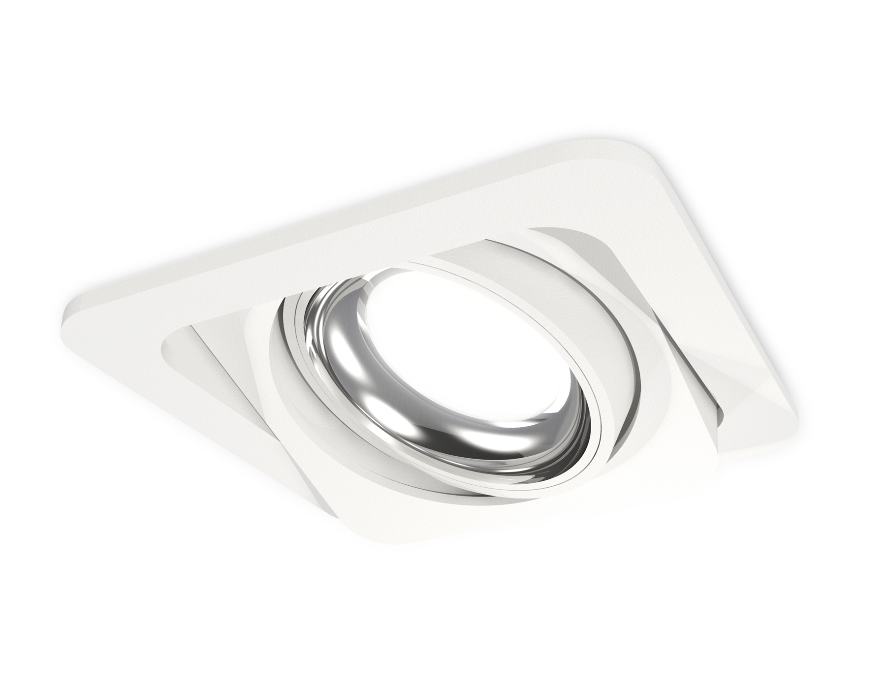 Комплект встраиваемого поворотного светильника Ambrella light XC7658002 SWH/PSL белый песок/серебро полированное MR16 GU5.3 (C7658, N7022)