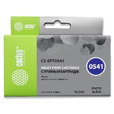 Картридж струйный Cactus CS-EPT0541 черный (16,2 мл) для Epson Stylus Photo R800/R1800