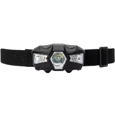 Фонарь налобный 1Вт LED+красн. 1xAA (R6) корпус ABS-пластик регулируемый эласт. ремешок КОСМОС KOC517B