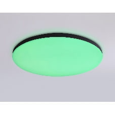 Умный светодиодный светильник FZ2004 BK черный IP54 20W 3000K-6500K+RGB Wi-Fi Алиса/Tuya/Smart Home/Alexa D300*55 (ПДУ ИК)