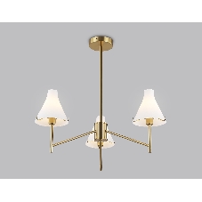 Люстра Ambrella light LH57131/3 BS/FR латунь/белый матовый E14/3 max 40W D650*590
