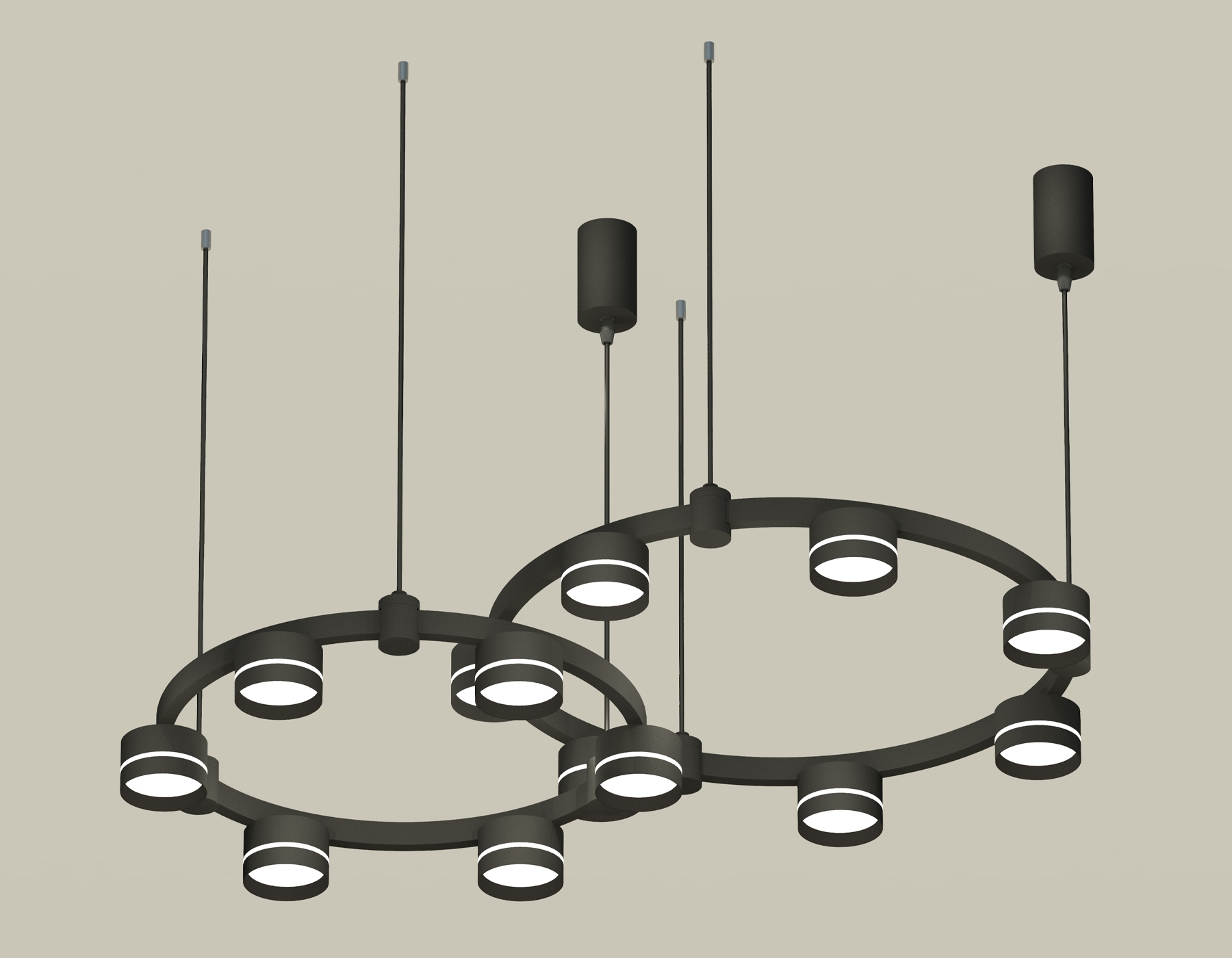 Светильник Ambrella light XR92091005/13 SBK/FR черный песок/белый матовый GX53 (A9209, C9238, C9232, N8462)