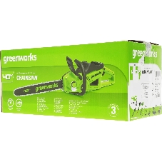 Цепная пила аккумуляторная GreenWorks GD40CS20X, 40V, 40 см, 2000 Вт, бесщеточная, без АКБ и ЗУ (2008807)