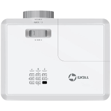 Проектор Exell EXD201W. Технология DLP, 3800 ANSI, WXGA (1280x800), 30 000:1. Проекционное отношение 1.54-1.72. Белый.