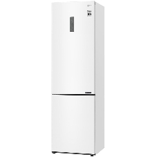 Холодильник LG GA-B509CQWL белый двухкамерный 277/107л морозилка снизу, No Frost