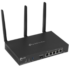 VPN-маршрутизатор TP-Link ER706W Omada с гигабитными портами и поддержкой Wi-Fi AX3000, 1 гиг. SFP WAN/LAN, 1 гиг. RJ45 WAN, 4 гиг. RJ45 WAN/LAN, USB 3.0, до 574 М/с на 2,4 ГГц + до 2402 М/с