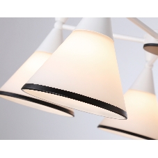 Светильник Ambrella light TR3165/5 WH/BK белый/черный E27/5 max 60W D580*380
