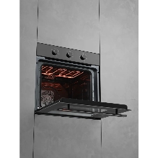 Духовой шкаф Kuppersberg HO 603 Black Glass, High-Tech, 78 л, поворотное управление, таймер, 6 режимов, макс. температура 310 градусов, энергоэффективность А, цвет черный, цвет фурнитуры черный