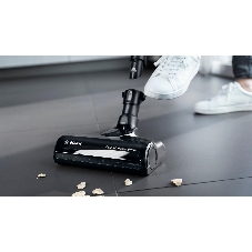 Пылесос вертикальный/ручной Bosch BCS711XXL чёрный/серебристый, питание от аккумулятора, уборка сухая, пылесборник - 0.3 л, работа от АКБ max - 40 мин