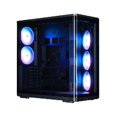 Компьютерный корпус ZALMAN MidTower P60 black (ATX, без БП, 2xUSB 3.0+USB Type C, 5x120мм ARGb) (Zalman P60 Black)