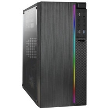 Компьютерный корпус Minitower ExeGate mEVO-9301-EVO800 (mATX, БП EVO800RGb с вент. 12см, с окном, 2хUSB+1хUSB 3.0, HD аудио, черный, с RGb подсветкой)