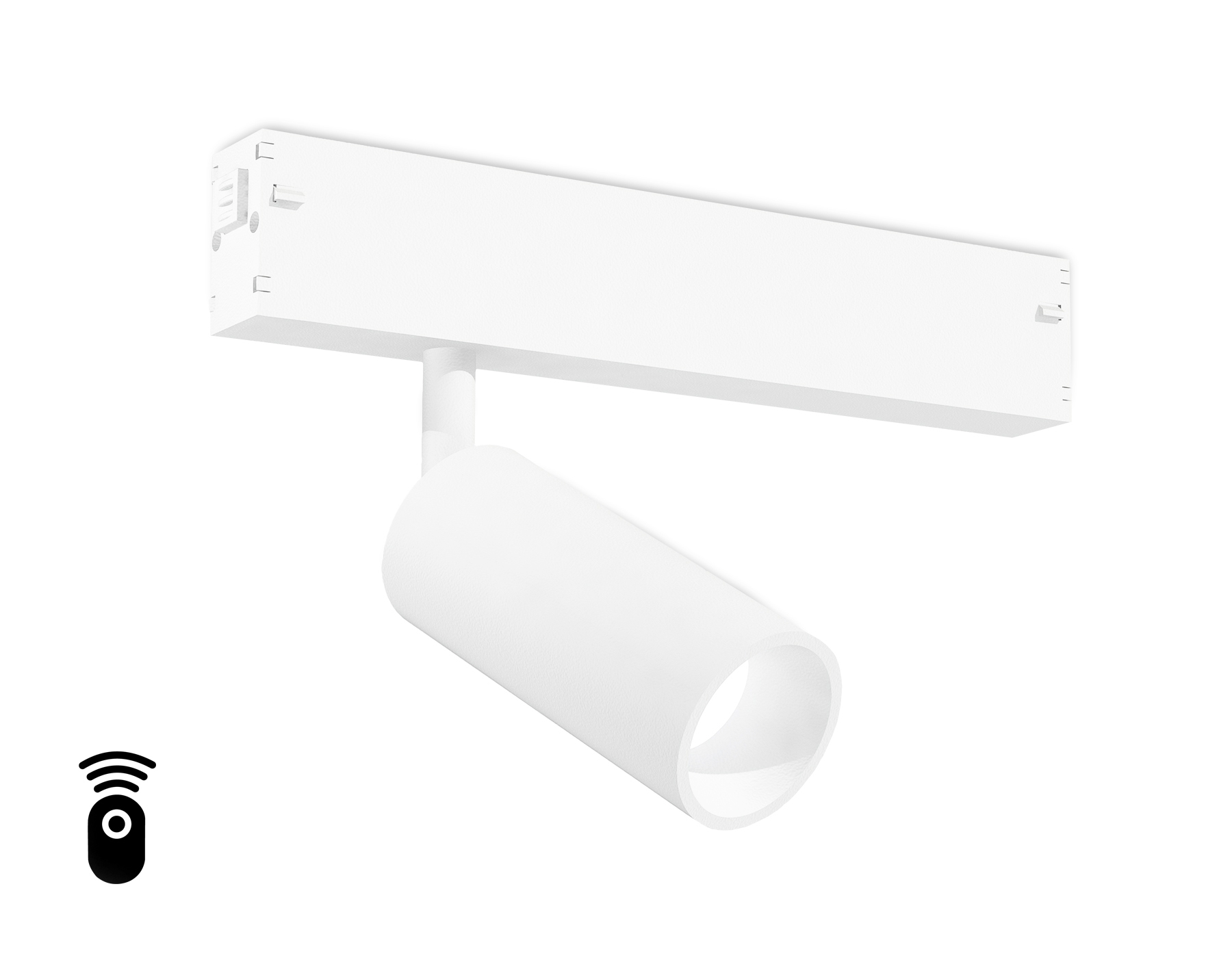 Управляемый светодиодный светильник для шинопровода Magnetic Ambrella light GL1201 WH белый IP20 7W 3000K-6400K 220V 36° D35*80 (Без ПДУ)