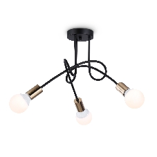 Светильник Ambrella light TR80415/3 BK/GD черный/золото E27/3 max 60W D670*370