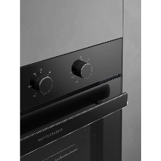 Духовой шкаф Kuppersberg HO 603 Black Glass, High-Tech, 78 л, поворотное управление, таймер, 6 режимов, макс. температура 310 градусов, энергоэффективность А, цвет черный, цвет фурнитуры черный