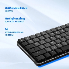 Клавиатура Oklick K615X проводная, USB Type-A, чёрный