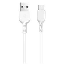 Кабель USB 2.0 HOCO X13, AM/Type-C M, белый, 1м