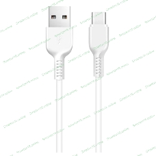 Кабель USB 2.0 HOCO X13, AM/Type-C M, белый, 1м