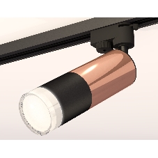 Светильник Ambrella light XT6302062 SBK/PPG/FR черный песок/золото розовое полированное/белый матовый MR16 GU5.3