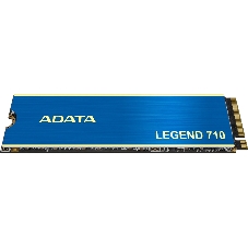 Накопитель SSD ADATA LEGEND 710, 256Gb, PCIe 3.0 x4, M.2 2280, NVMe, R/W 2100/1000, с радиатором