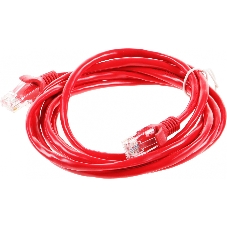 Патч-корд UTP Cablexpert cat.5e, 2м, литой, многожильный, красный