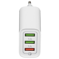 Сетевое зарядное устройство Rexant 2 x USB, 5V, 2.4 A, белое