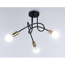 Светильник Ambrella light TR80415/3 BK/GD черный/золото E27/3 max 60W D670*370