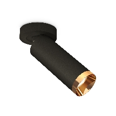 Светильник Ambrella Light XM6343204 SBK/PYG черный песок/золото желтое полированное MR16 GU5.3 (A2229, C6343, N6134)