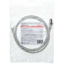 Патч-корд S/FTP Rexant CAT 6A (10G), RJ45-RJ45, 28AWG, LSZH, серый, 1м
