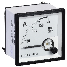 Амперметр Э47 72х72мм 150/5А кл. точн. 1.5 IEK IPA10-6-0150-E