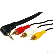 Шнур Rexant Стерео 3,5 мм 4C - 3 RCA 1,5 мeтра (GOLD)