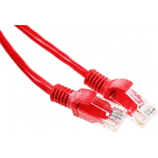 Патч-корд UTP Cablexpert cat.5e, 2м, литой, многожильный, красный