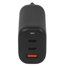 Сетевое зарядное устройство MORE CHOICE (4610196409646) NC79 1USB+2Type-C 3.0A PD 65W быстрая зарядка черный