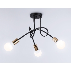Светильник Ambrella light TR80415/3 BK/GD черный/золото E27/3 max 60W D670*370