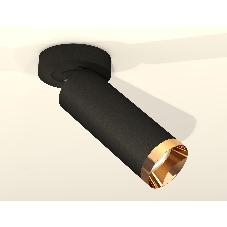Светильник Ambrella Light XM6343204 SBK/PYG черный песок/золото желтое полированное MR16 GU5.3 (A2229, C6343, N6134)