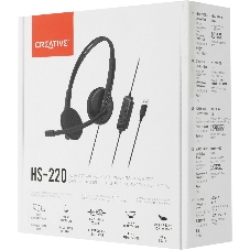 Гарнитура Creative HS-220 чёрный, проводная