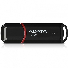 Флешка USB ADATA UV150 (AUV150-64G-RBK), 64Gb, USB 3.0, R/W 100/40, черный