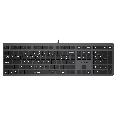 Клавиатура проводная A4Tech Fstyler FX50, USB, серый