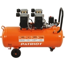 Компрессор поршневой безмасляный Patriot WO 80-360, 360 л/мин, 8 бар, 2200 Вт, 80 л, быстросъем и 