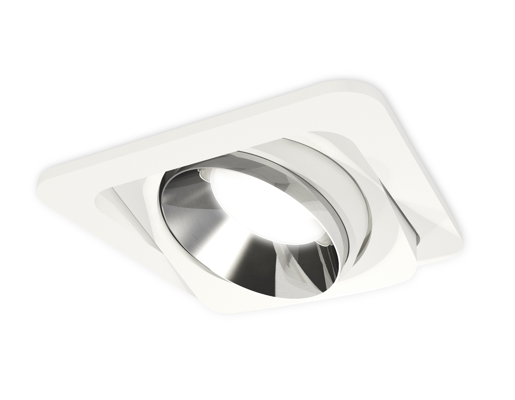 Комплект встраиваемого поворотного светильника Ambrella light XC7658022 SWH/PSL белый песок/серебро полированное MR16 GU5.3 (C7658, N7032)